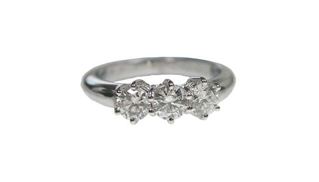טבעת 3 יהלומים של קריסטל