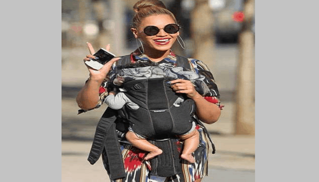 Beyonce Knowles and baby Ivy Blue