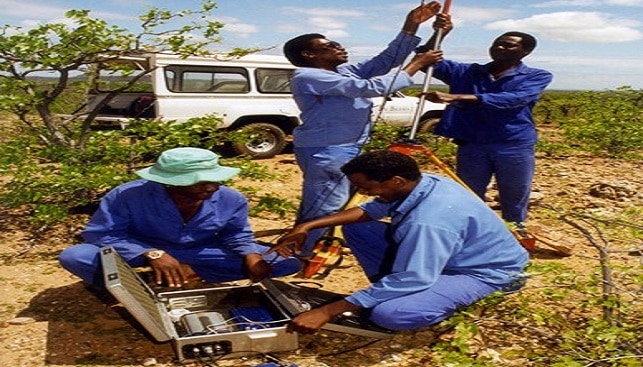 de beers prospecting team on location 75