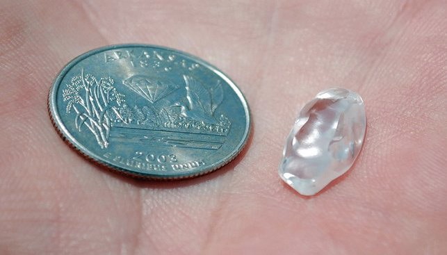 מבקר בפארק היהלומים בקולורדו מצא יהלום לבן במשקל 8.52 קרט