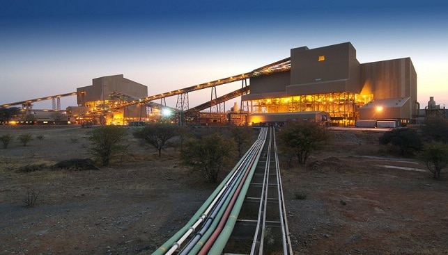 מפעל ההפרדה של מכרה ונשיה של דה בירס (מקור: De Beers)