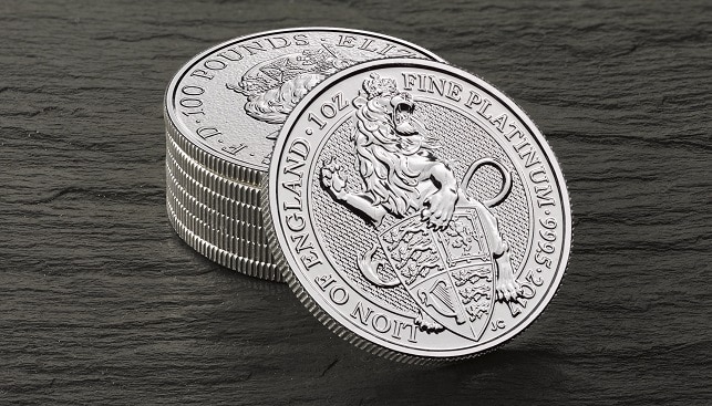 מטבע הפלטינה הראשון של The Royal Mint