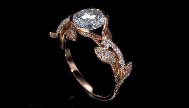 טבעת אירוסין יהלומים סטטיק
