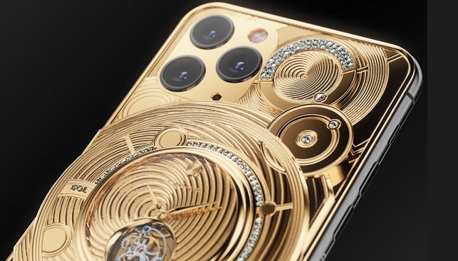 אייפון זהב יהלומים Caviar