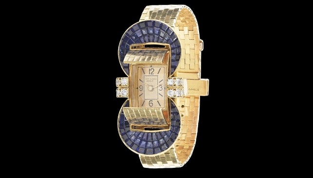 שעון יהלומים מזהב של ואן קליף ארפלס