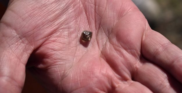 יהלום שהתגלה בפארק היהלומים בארקנסו