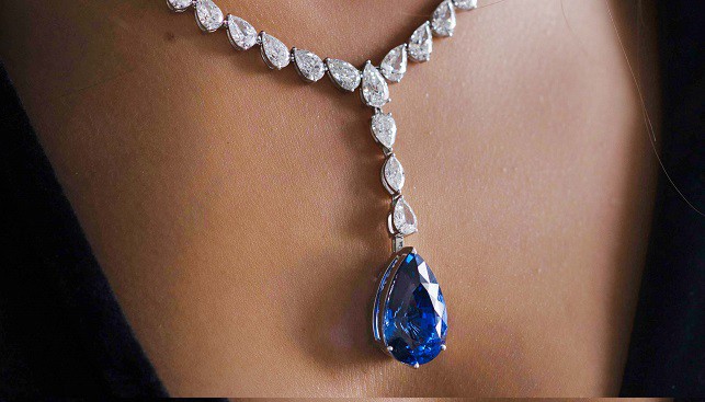 blue gem diamonds necklace