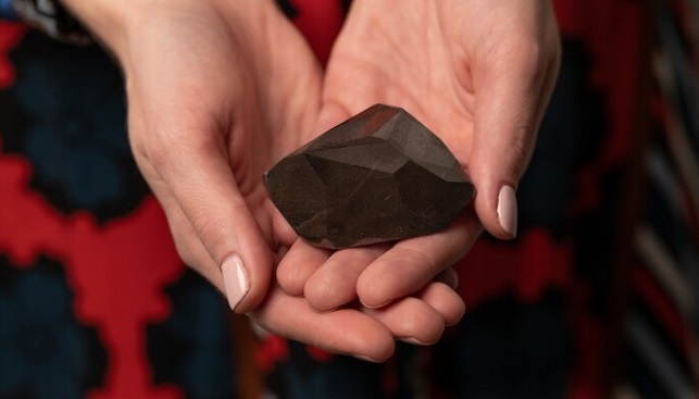 יהלום שחור 555 קרט - יהלום אניגמה הוא היהלום השחור הגדול בעולם