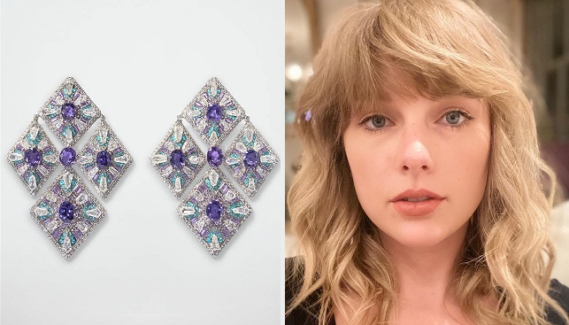 Taylor Swift diamond earrings